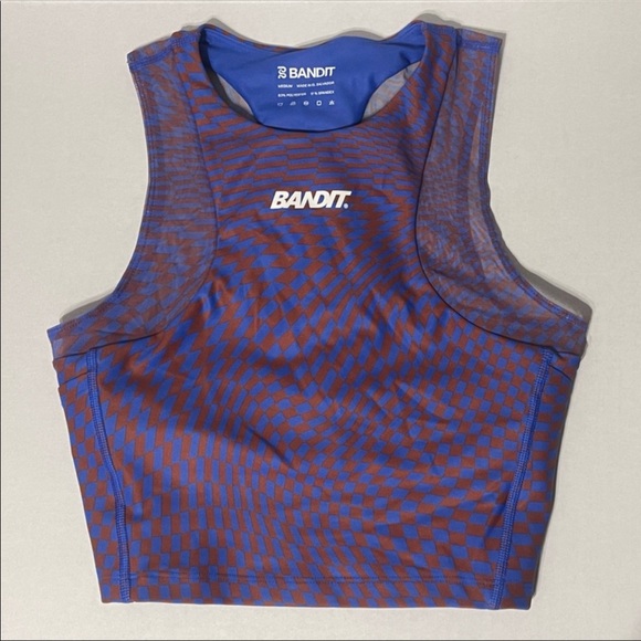 Bandit Stamina Lyra Race Crop - Size Medium - Deep Peri Blue with Rust - EUC - Picture 2 of 4